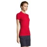 Polo Éco-responsable et Confortable pour Femme - PEOPLE PEOPLE Matières : coton Taille textile : 3XL Couleurs : rouge objet prom