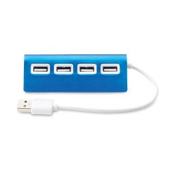 Duplicateur USB 4 Ports Pratique Personnalisé ALUHUB objet promotionnel éco-responsable