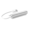 Duplicateur USB 4 Ports Pratique Personnalisé ALUHUB Matières : aluminium Couleurs : argenté mat marquage laser ultra précis