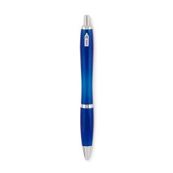 Stylo à bille  en RPET pratique personnalisé RIO Matières : PET recyclé Couleurs : bleu transparent cadeau collaborateur premium