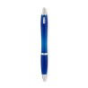 Stylo à bille  en RPET pratique personnalisé RIO Matières : PET recyclé Couleurs : bleu transparent cadeau collaborateur premium