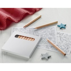 Set de dessin adulte personnalisé PAINT&RELAX pour détente créative Matières : papier Couleurs : blanc goodies publicitaire évén