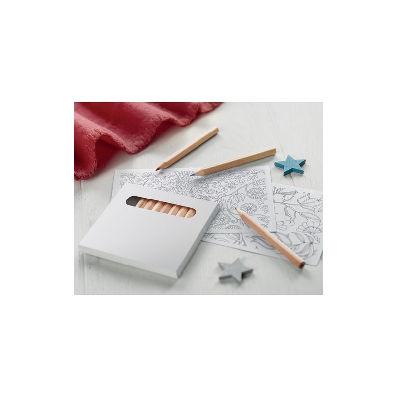 Set de dessin adulte personnalisé PAINT&RELAX pour détente créative Matières : papier Couleurs : blanc goodies publicitaire évén