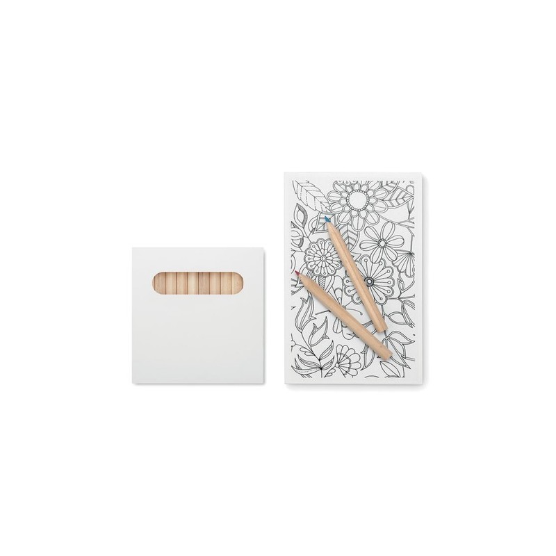 Set de dessin adulte personnalisé PAINT&RELAX pour détente créative Matières : papier Couleurs : blanc impression haute définiti