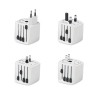 Adaptateur Universel Personnalisé Haute Sécurité 2-Pole MUV Micro Matières : ABS Couleurs : blanc