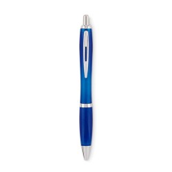 Stylo à bille  en RPET pratique personnalisé RIO Matières : PET recyclé Couleurs : bleu transparent cadeau affaires élégant
