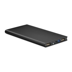 Station de chargement personnalisée 8000mAh POWERFLAT8 Matières : aluminium Couleurs : noir