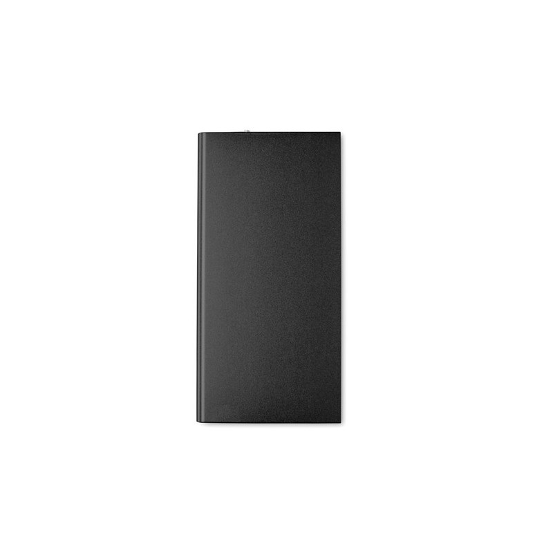 Station de chargement personnalisée 8000mAh POWERFLAT8 Matières : aluminium Couleurs : noir objet publicitaire robuste