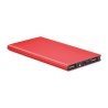 Station de chargement personnalisée 8000mAh POWERFLAT8 Matières : aluminium Couleurs : rouge goodies publicitaire événementiel