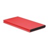 Station de chargement personnalisée 8000mAh POWERFLAT8 Matières : aluminium Couleurs : rouge livraison express 24h 48h