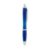 Stylo à bille  en RPET pratique personnalisé RIO Matières : PET recyclé Couleurs : bleu transparent personnalisable avec votre l