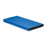 Station de chargement personnalisée 8000mAh POWERFLAT8 Matières : aluminium Couleurs : bleu royal marquage laser ultra précis