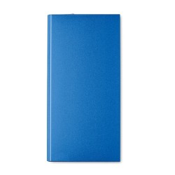 Station de chargement personnalisée 8000mAh POWERFLAT8 Matières : aluminium Couleurs : bleu royal accessoire événementiel unique