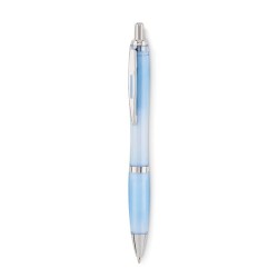 Stylo à bille  en RPET pratique personnalisé RIO Matières : PET recyclé Couleurs : bleu clair transparent marquage laser ultra p