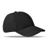 Casquette baseball 6 pans personnalisée BASIE Confort Matières : coton Couleurs : noir
