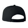 Casquette baseball 6 pans personnalisée BASIE Confort Matières : coton Couleurs : noir marquage couleur éclatante