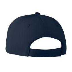 Casquette baseball 6 pans personnalisée BASIE Confort Matières : coton Couleurs : bleu objet publicitaire robuste