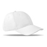 Casquette baseball 6 pans personnalisée BASIE Confort Matières : coton Couleurs : blanc impression haute définition
