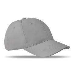 Casquette baseball 6 pans personnalisée BASIE Confort Matières : coton Couleurs : gris goodies publicitaire événementiel