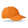 Casquette baseball 6 pans personnalisée BASIE Confort Matières : coton Couleurs : orange personnalisation rapide en France