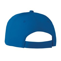 Casquette baseball 6 pans personnalisée BASIE Confort Matières : coton Couleurs : bleu royal accessoire événementiel unique