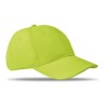 Casquette baseball 6 pans personnalisée BASIE Confort Matières : coton Couleurs : vert citron cadeau collaborateur premium
