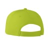 Casquette baseball 6 pans personnalisée BASIE Confort Matières : coton Couleurs : vert citron goodies personnalisé en stock