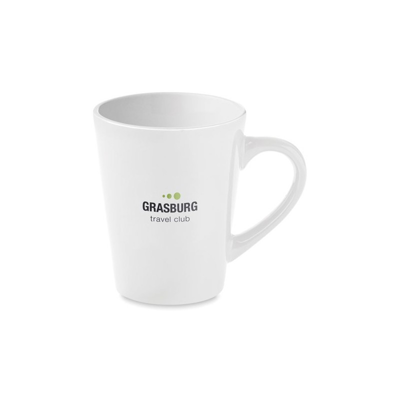 Mug en céramique personnalisé 180 ml TAZA Matières : grès Couleurs : blanc personnalisable avec votre logo