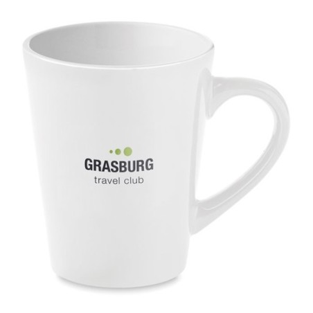 Mug en céramique personnalisé 180 ml TAZA Matières : grès Couleurs : blanc personnalisable avec votre logo