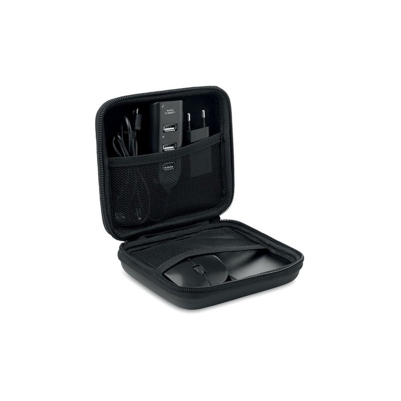 Accessoires informatiques personnalisés PowerSet Matières : ABS Couleurs : noir