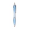 Stylo à bille  en RPET pratique personnalisé RIO Matières : PET recyclé Couleurs : bleu clair transparent objet promotionnel éco