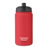 Gourde de sport personnalisée anti-fuite 500 ml BPA-free SPOT FIVE Matières : polyéthylène (PE) Couleurs : rouge impression haut