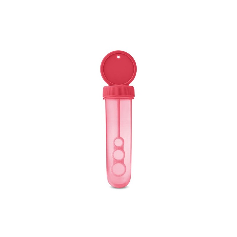 Tube à Bulles Personnalisé Éco-responsable - Cadeau Idéal SOPLA Couleurs : rouge