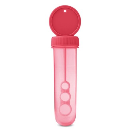 Tube à Bulles Personnalisé Éco-responsable - Cadeau Idéal SOPLA Couleurs : rouge