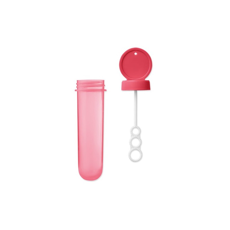 Tube à Bulles Personnalisé Éco-responsable - Cadeau Idéal SOPLA Couleurs : rouge impression logo haute qualité
