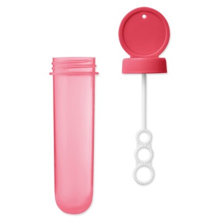 Tube à Bulles Personnalisé Éco-responsable - Cadeau Idéal SOPLA Couleurs : rouge impression logo haute qualité