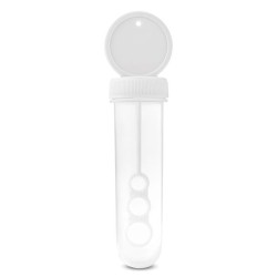 Tube à Bulles Personnalisé Éco-responsable - Cadeau Idéal SOPLA Couleurs : blanc impression haute définition