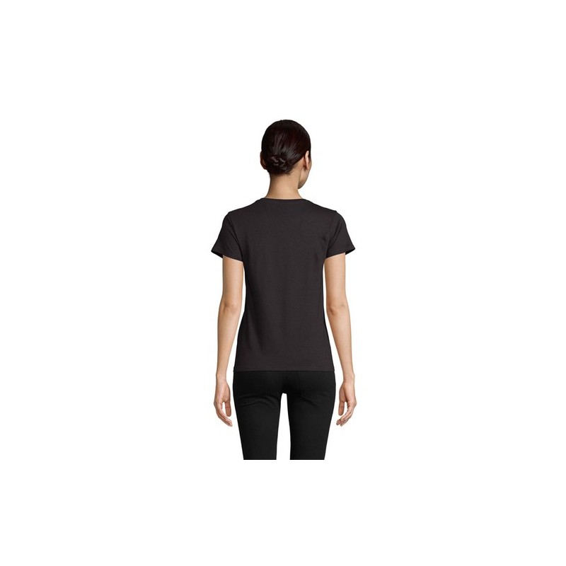 T-shirt Éco-responsable Femme Personnalisé 150g - CRUSADER Matières : coton biologique Taille textile : L Couleurs : noir profon
