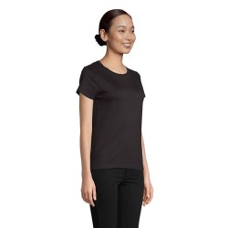 T-shirt Éco-responsable Femme Personnalisé 150g - CRUSADER Matières : coton biologique Taille textile : XL Couleurs : noir profo