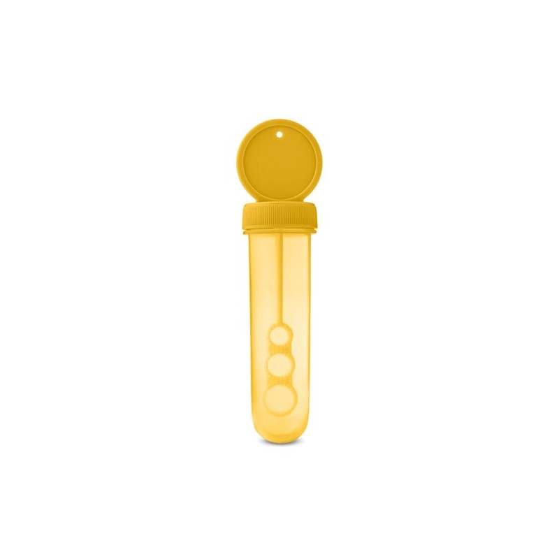 Tube à Bulles Personnalisé Éco-responsable - Cadeau Idéal SOPLA Couleurs : jaune cadeau entreprise pas cher