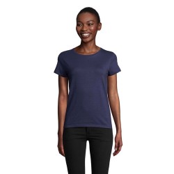 T-shirt Éco-responsable Femme Personnalisé 150g - CRUSADER Matières : coton biologique Taille textile : L Couleurs : french navy