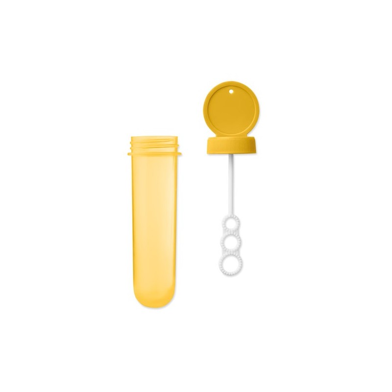 Tube à Bulles Personnalisé Éco-responsable - Cadeau Idéal SOPLA Couleurs : jaune cadeau client original