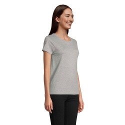 T-shirt Éco-responsable Femme Personnalisé 150g - CRUSADER Matières : coton biologique Taille textile : S Couleurs : gris chiné 