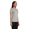 T-shirt Éco-responsable Femme Personnalisé 150g - CRUSADER Matières : coton biologique Taille textile : XXL Couleurs : gris chin