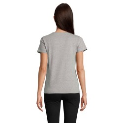 T-shirt Éco-responsable Femme Personnalisé 150g - CRUSADER Matières : coton biologique Taille textile : XXL Couleurs : gris chin