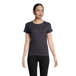 T-shirt Éco-responsable Femme Personnalisé 150g - CRUSADER Matières : coton biologique Taille textile : M Couleurs : gris souris