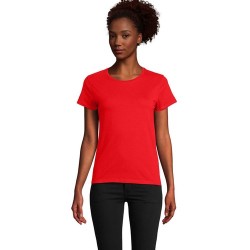T-shirt Éco-responsable Femme Personnalisé 150g - CRUSADER Matières : coton biologique Taille textile : S Couleurs : rouge