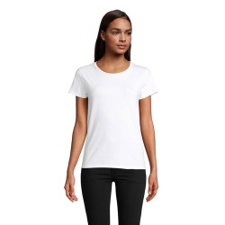 T-shirt Éco-responsable Femme Personnalisé 150g - CRUSADER Matières : coton biologique Taille textile : S Couleurs : blanc perso