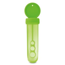 Tube à Bulles Personnalisé Éco-responsable - Cadeau Idéal SOPLA Couleurs : vert citron marquage laser ultra précis