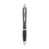 Stylo à bille  en RPET pratique personnalisé RIO Matières : PET recyclé Couleurs : gris transparent marquage couleur éclatante